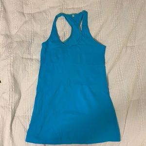Blue lululemon tank